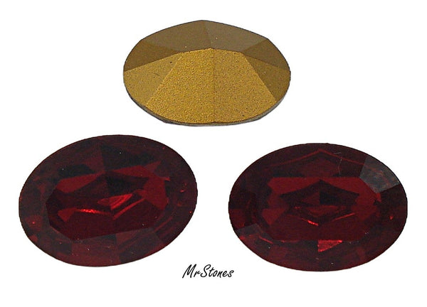18x13mm (4100) Siam Red Oval Shape