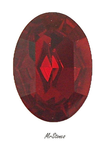 18x13mm (4100) Siam Red Oval Shape