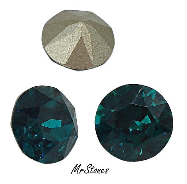9.9-10.2mm (1088) (45ss) Emerald Round Chaton New Swarovski Elements