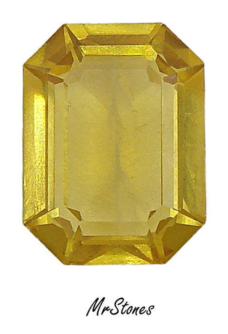 20x15mm (4610) Light Topaz Unfoiled Cushion Octagon Step Cut Swarovski DS Co.