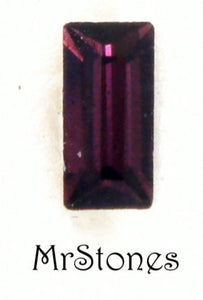 5x2.5mm (4500) Czech Amethyst Purple Baguette