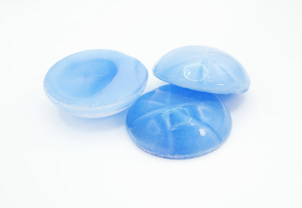 20mm (1684) Light Sapphire Star Moonstone Round Cabochon Czech