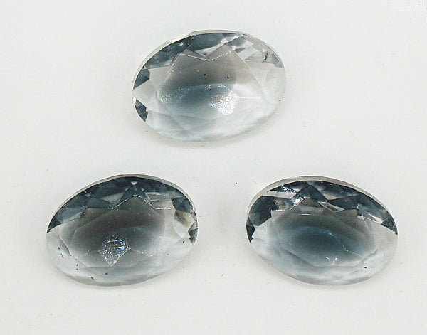 18x13mm (4130/2) Jet Crystal Givre Oval Shape Un-foiled