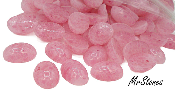 14x10mm (2195) Rose Pink Quartz Oval Cabochon