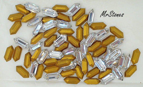 12x5mm (4732) (Art 140/II) Crystal Pointed Ends Baguette K.S. Co. Swarovski