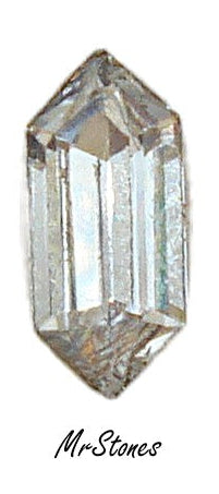 12x5mm (4732) (Art 140/II) Crystal Pointed Ends Baguette K.S. Co. Swarovski