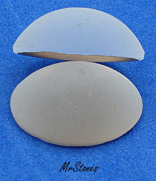 18x13mm (2195) Crystal Frosted Oval Cabochon 1pc/$1.00 or 2pcs/1.50