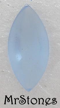 10x5mm (4200/2) TTC Light Sapphire Un-Foiled Frosted Matte Marquise Navette