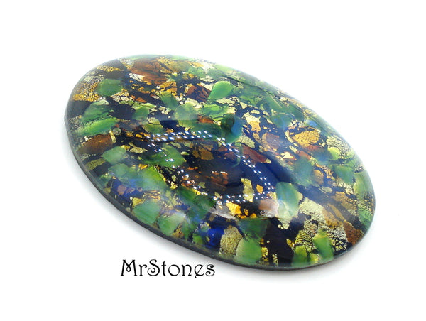40x30mm (1685) Opal Green Oval Cabochon #2 Color