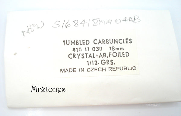 18mm (1684) Crystal AB Round Cabochon