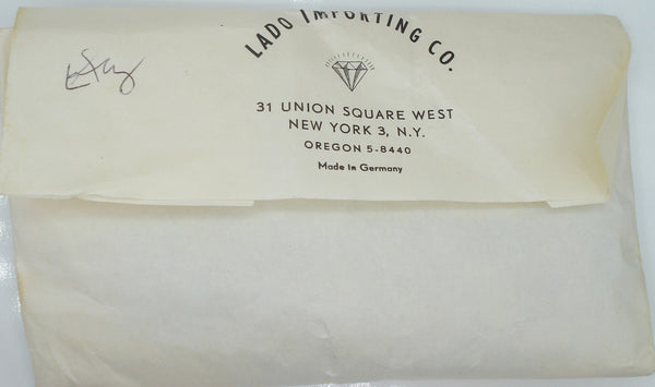 15x9mm (01018) Smoked Topaz AB Oval Ribbed Cabochon West Germany