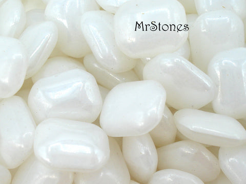 10x8mm (3436) White Moonstone Cushion Octagon Buff Top Doublet