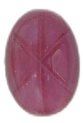 16x11mm (1755) Ruby Star Oval Cabochon