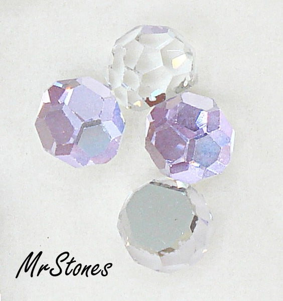 6mm (4860) Swarovski 3/4 Faceted Crystal Vitrail Light Fire Balls 3pcs/$1.00