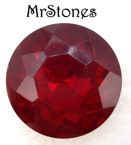 25mm (1200/2) TTC Czech Siam Red Round Dentelle