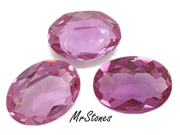 18x13mm (4120) Rose Pink Un-foiled Oval Shape Swarovski