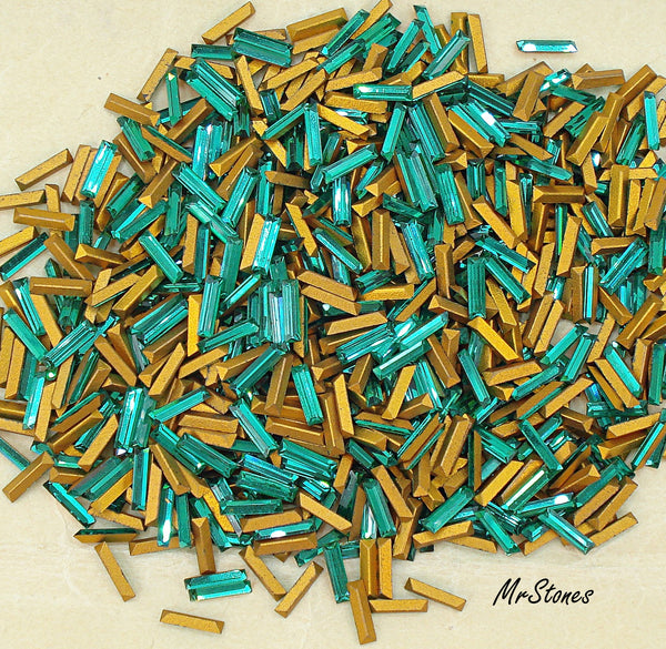 7x2mm (4500) Emerald Green Baguette