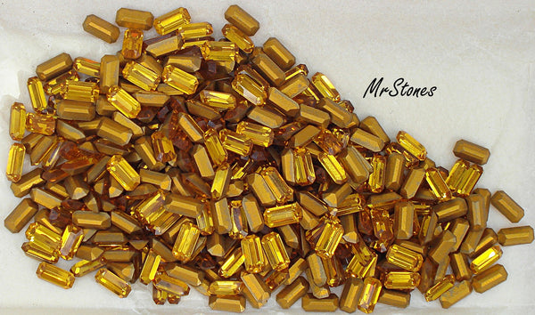 8x4mm (4600) Topaz Cushion Octagon Swarovski