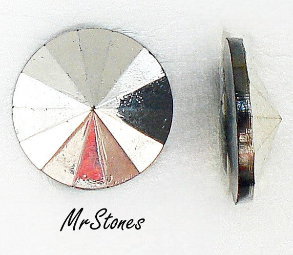 16mm (2006) Comet Argent Light Round Flatback Rivoli West Germany