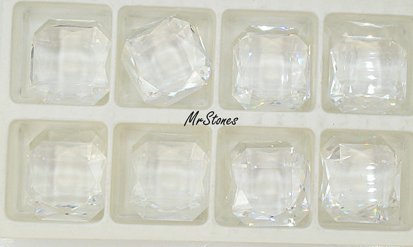 23mm (6400) Swarovski Crystal Pendant Channel Square Octagon