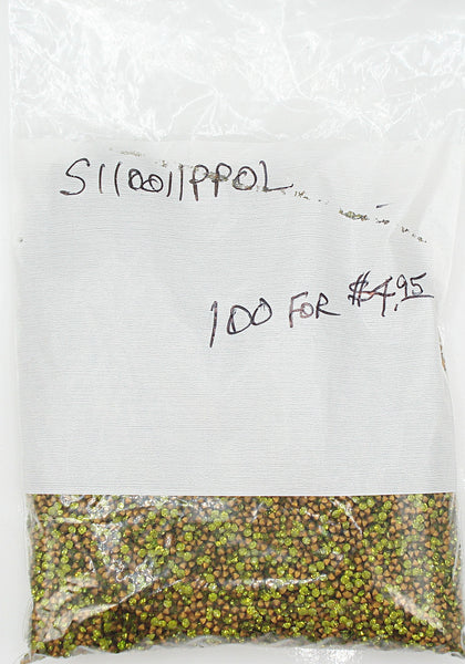 1.7mm (1100) (11pp) Olivine Green Round Chaton 100pk/$4.95