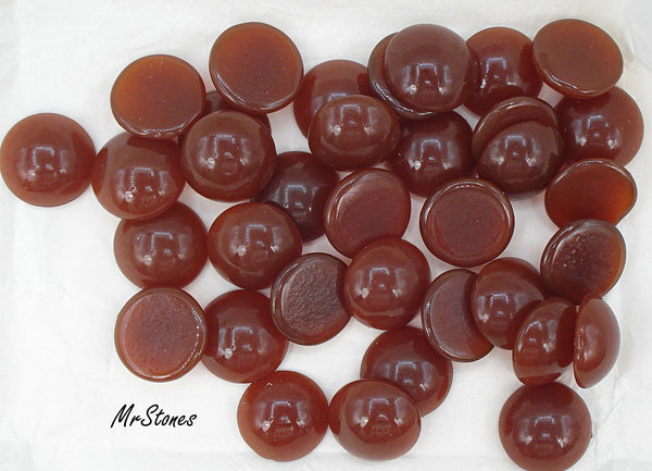 18mm (2194) Cornelian Round Cabochon West Germany