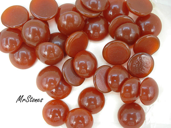 18mm (2194) Cornelian Round Cabochon West Germany
