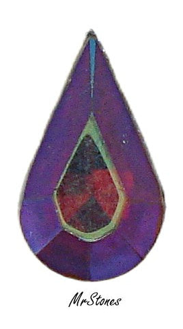 13x7.8mm (4300) Siam AB Pear Shape