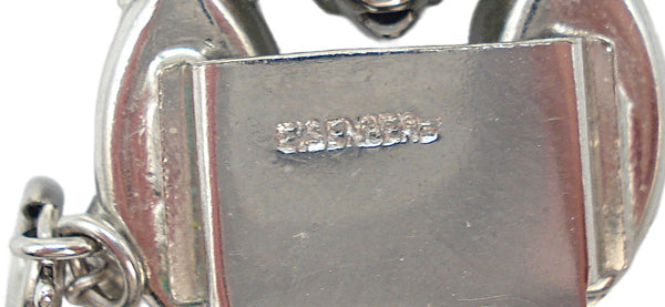 Eisenberg Bracelet Sappharines with Swarovski Aquamarine Dentelles 7" x 1"