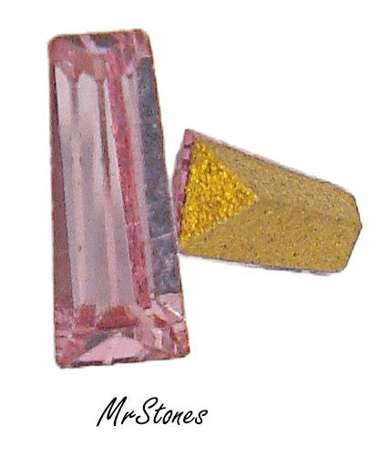 5x2x1.5mm (4700) (#10) Rose Pink Tapered Baguette Keystone