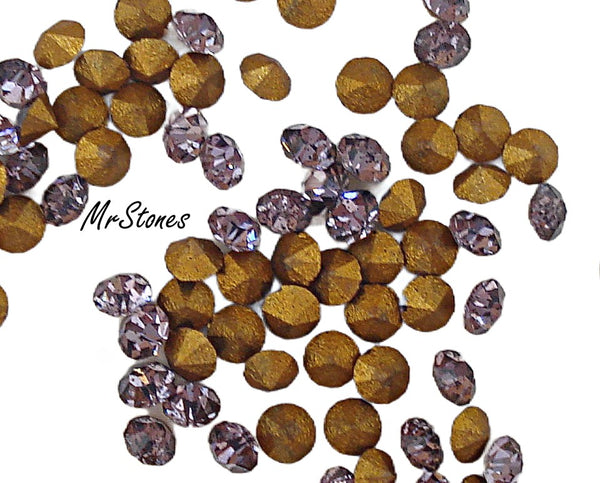 1.5mm (1100) (9pp) Cardinal Purple Round Chatons 10pk/$1.00