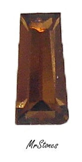 5x2.5x2mm (4700) #11 Smoked Topaz Tapered Baguette