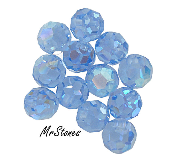 5mm (5080) Light Sapphire AB Glass Bead