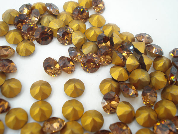 6.3mm (1200) (30ss) Smoked (Rauch) Topaz Round Dentelle