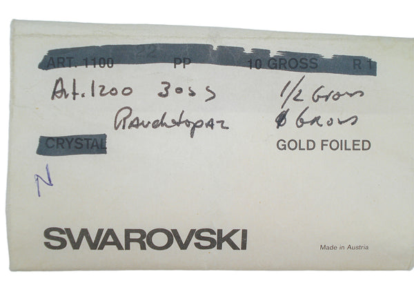 6.3mm (1200) (30ss) Smoked (Rauch) Topaz Round Dentelle