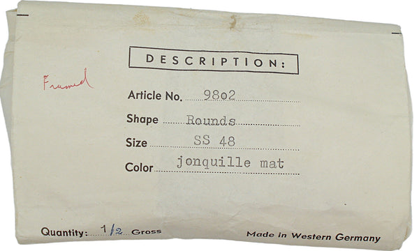 11mm (LINK) (48ss) Bezel Set Gold Tone Setting Jonquil Frosted Round Connector 2/$1.00