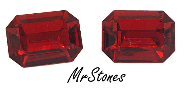 18x13mm (4600) Light Siam Red Cushion Octagon Swarovski