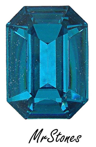 18x13mm (4600) Blue Zircon Cushion Octagon Swarovski