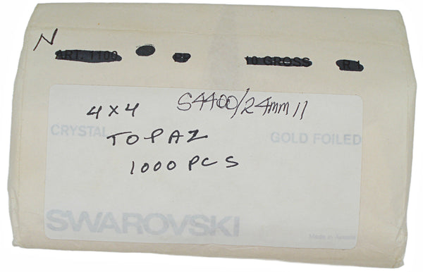 4mm (4400/2) TTC Topaz Square Shape