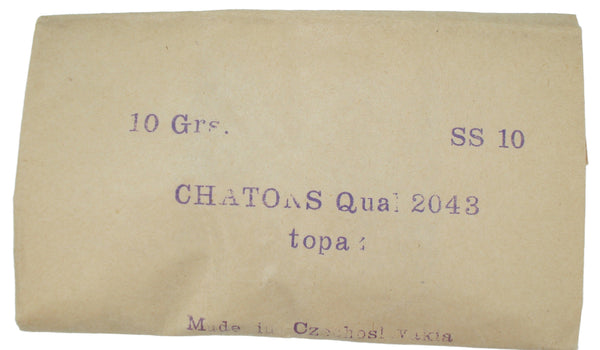 2.7-2.9mm (1100) (22pp) Topaz Demi Fin Round Chaton Czech