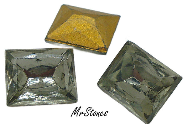 10x8mm (4526/2) TTC Black Diamond Cushion Shape