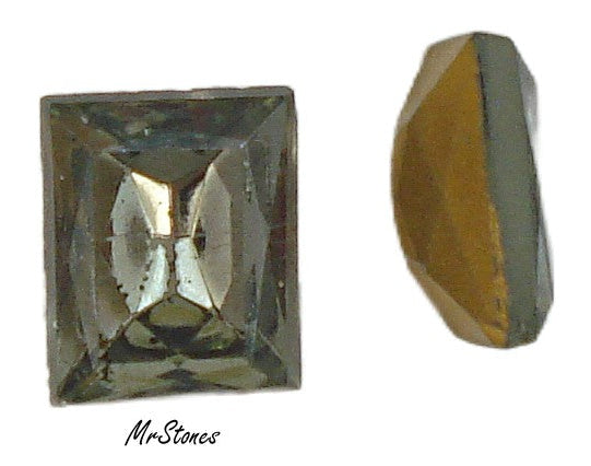 10x8mm (4526/2) TTC Black Diamond Cushion Shape