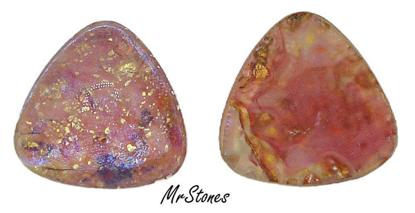 17mm (2700) Peach Opal Triangle Cabochon