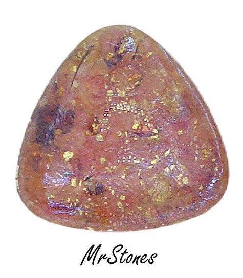 17mm (2700) Peach Opal Triangle Cabochon