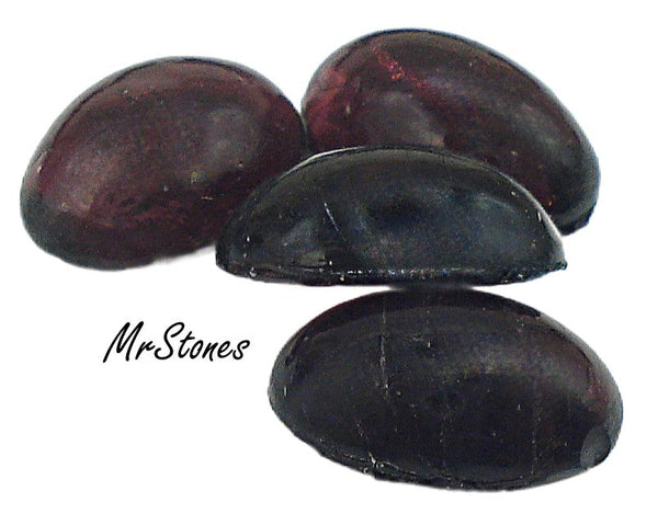 10x7mm (2195) Darker Amethyst Oval Cabochon 4pk/$1.00