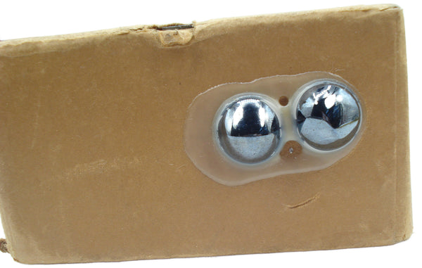 13mm (2194) Hematite Round Ridge Top Cabochon 2pcs/$1.00