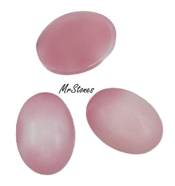 14x10mm (2195) Pink Flamingo Oval Cabochon