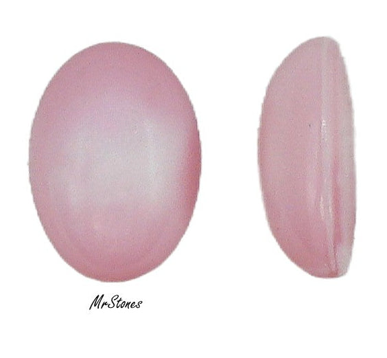 14x10mm (2195) Pink Flamingo Oval Cabochon