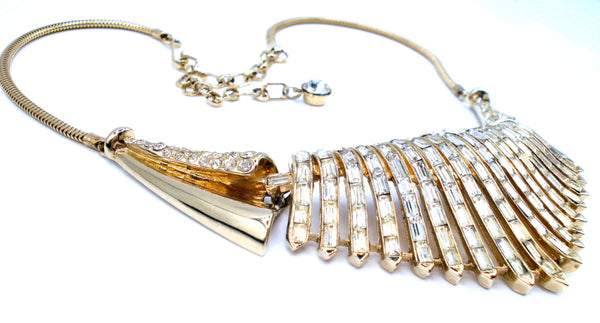 COROCRAFT Necklace Waterfall Crystal Baguettes