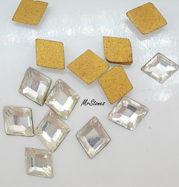 8x6.5mm (2710) Crystal Flat Back Diamond Shape Swarovski Nice and Bright
